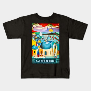 Santorini, Globetrotter Kids T-Shirt